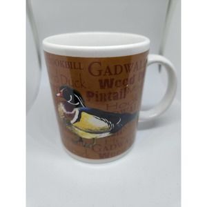 Field And Stream Fishing Coffee Mug Cup Largemouth Duck,Gadwall,RedCrested 14oz